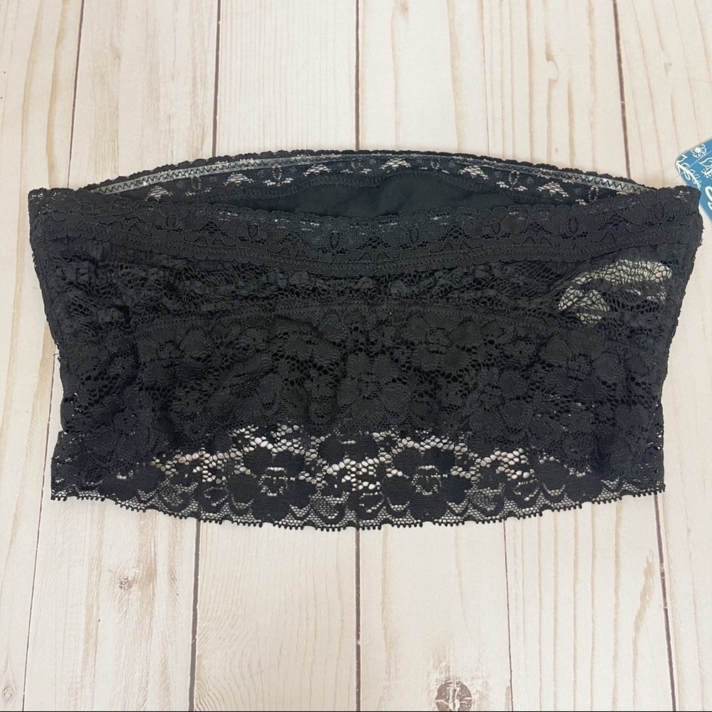 Free People Black Lace Bandeau Size XS Women - Picture 5 of 10